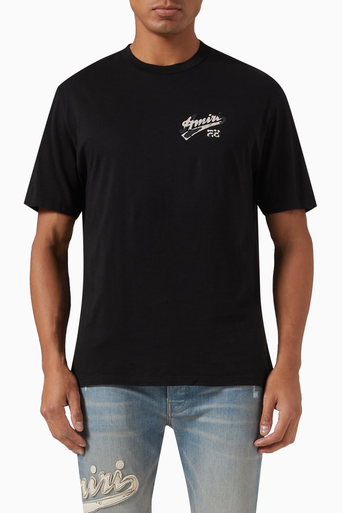

Amiri 22 T-shirt in Cotton Jersey, Black