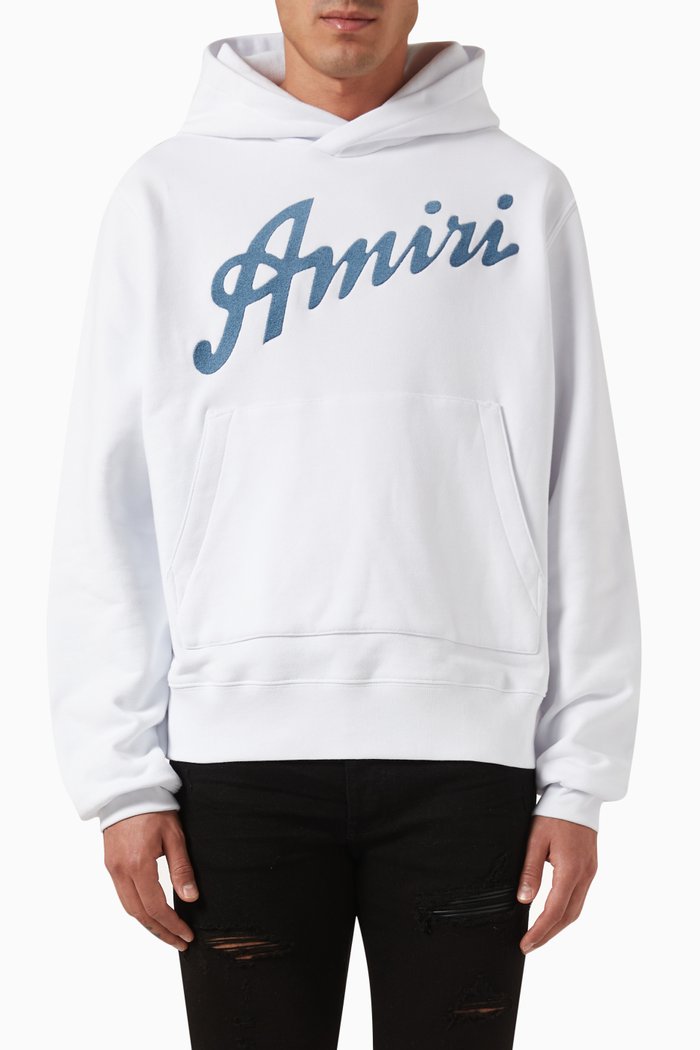 

California Hawaiian Hoodie in Cotton, White