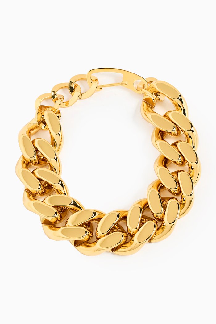 

Polished Chunky Chain Necklace in Gold-plated Metal