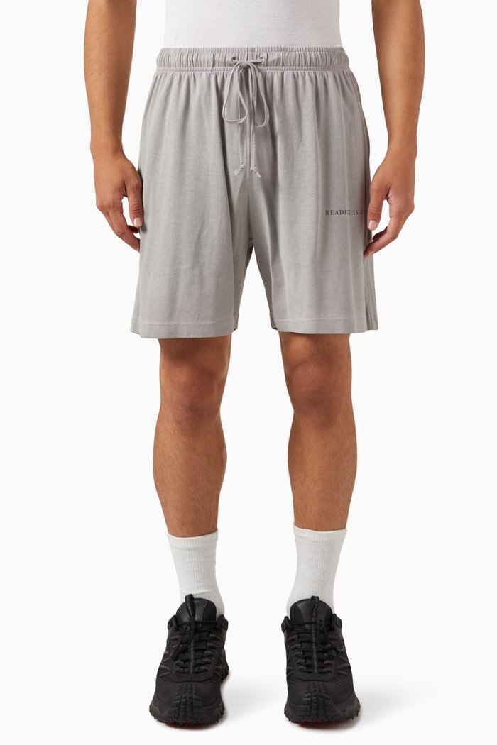 Heat Reactive Shorts in Cotton, Grey