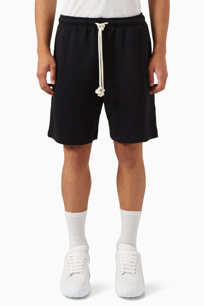 

Logo Patch Sweatshorts in Cotton, Black