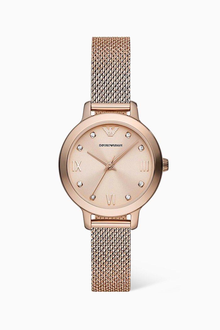 

Cleo Stainless Steel Quartz Watch, 32mm, Pink
