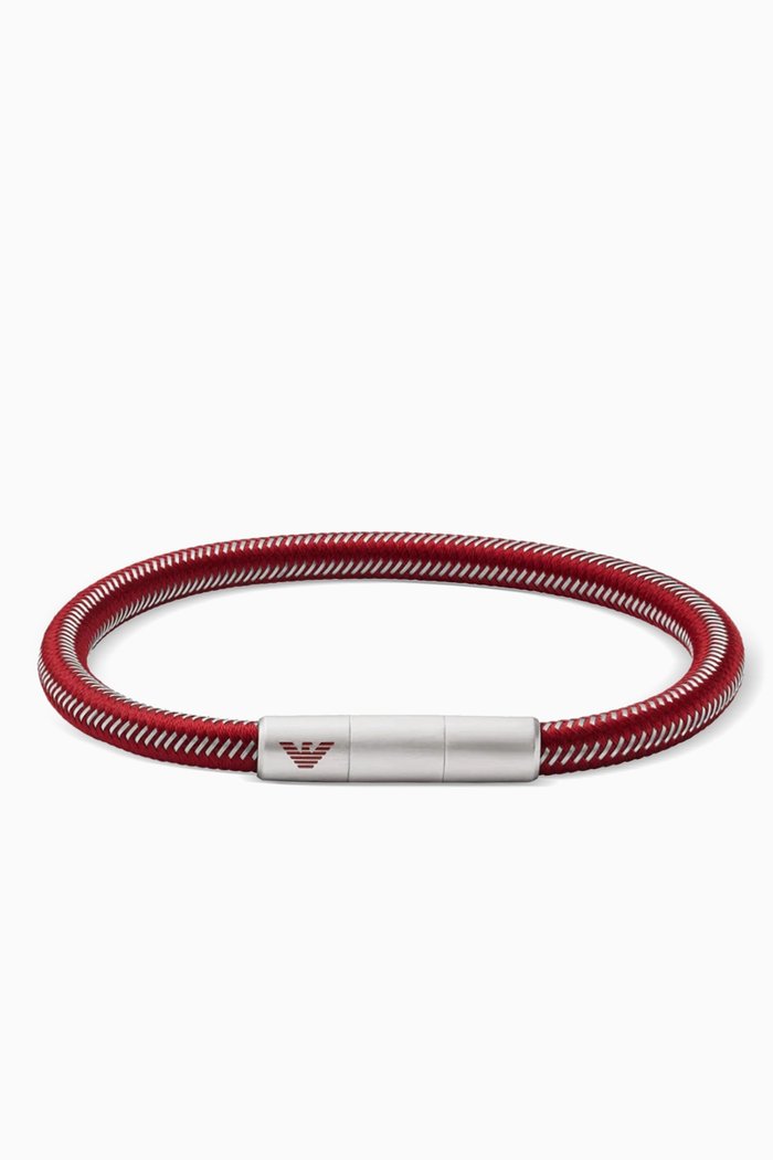 

Basics Rope Bracelet in Nylon, Red