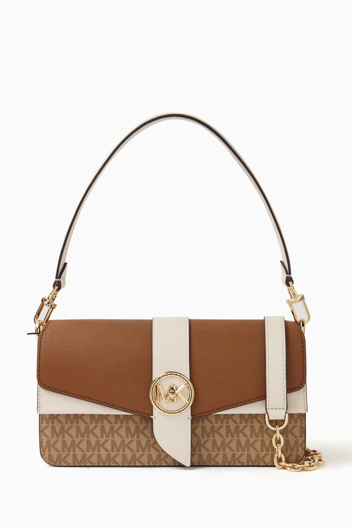 

Medium Greenwich Convertible Shoulder Bag in Leather, Multicolour