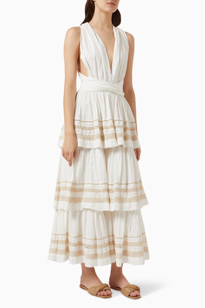 

Davina Dress in Linen, Neutral