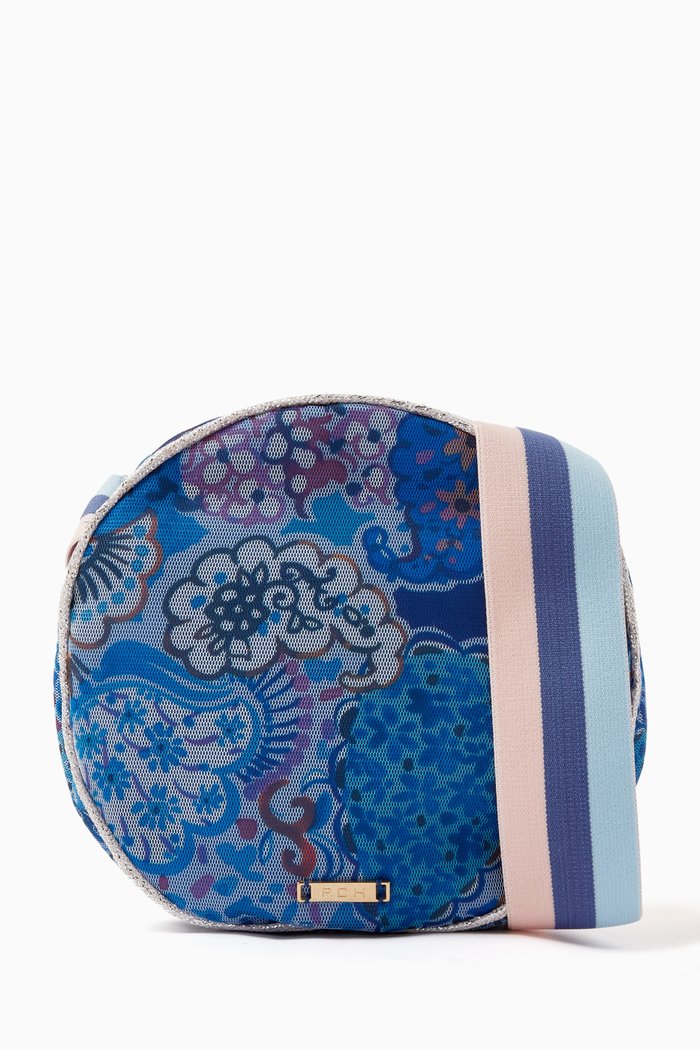 

Cloe Embossed Handbag, Blue