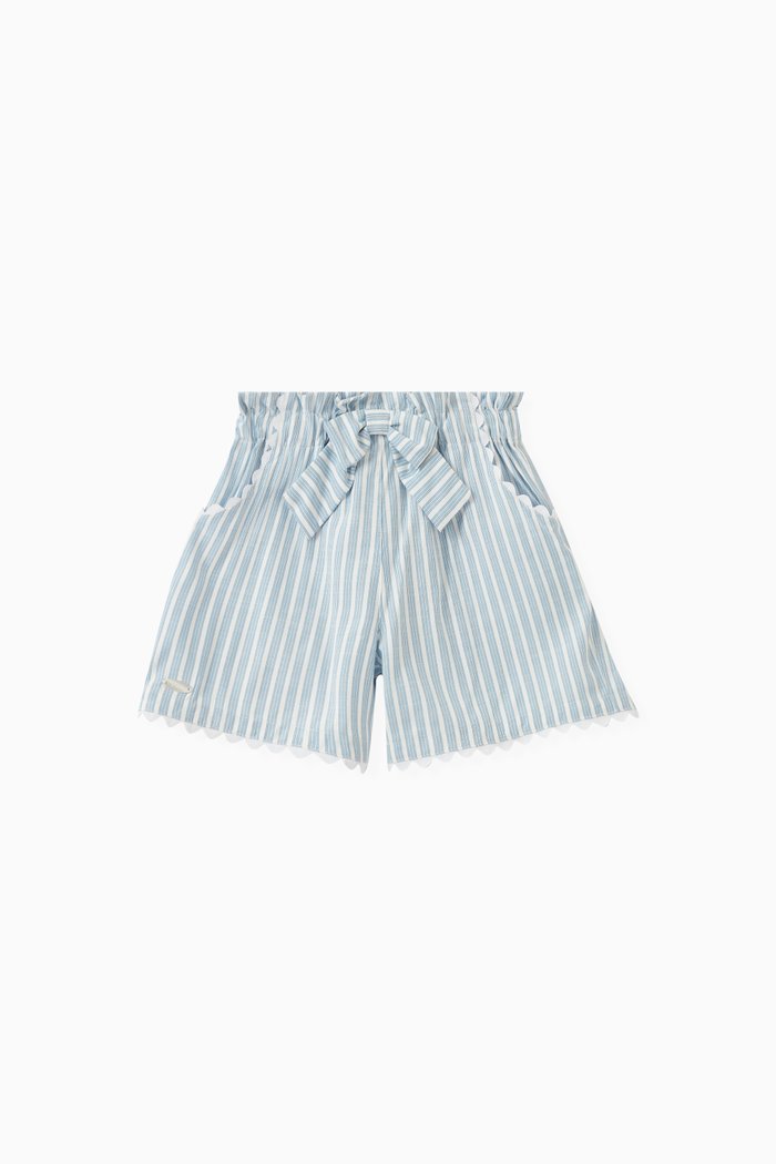 

Esther Striped Bermuda Shorts in Cotton, Multicolour