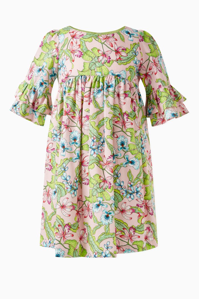

Gala Wildflower Print Dress in Cotton, Multicolour