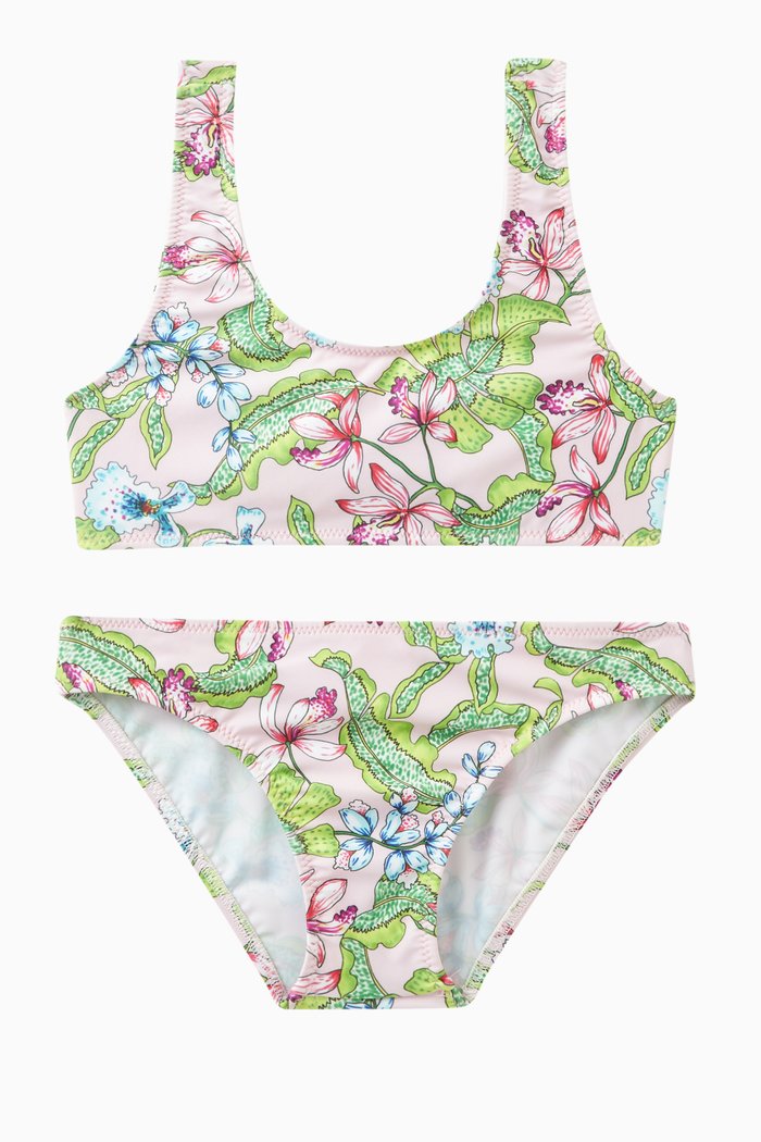 

Gladis Floral Print Bikini in Lycra, Multicolour