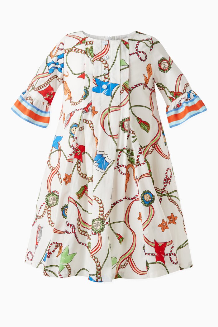

Isla Print Dress in Cotton, Multicolour