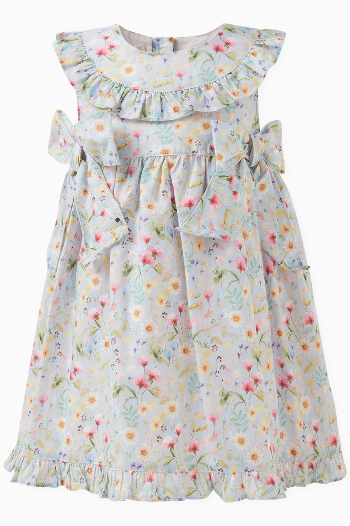 

Monica Floral Print Dress and Bloomers Set, Multicolour