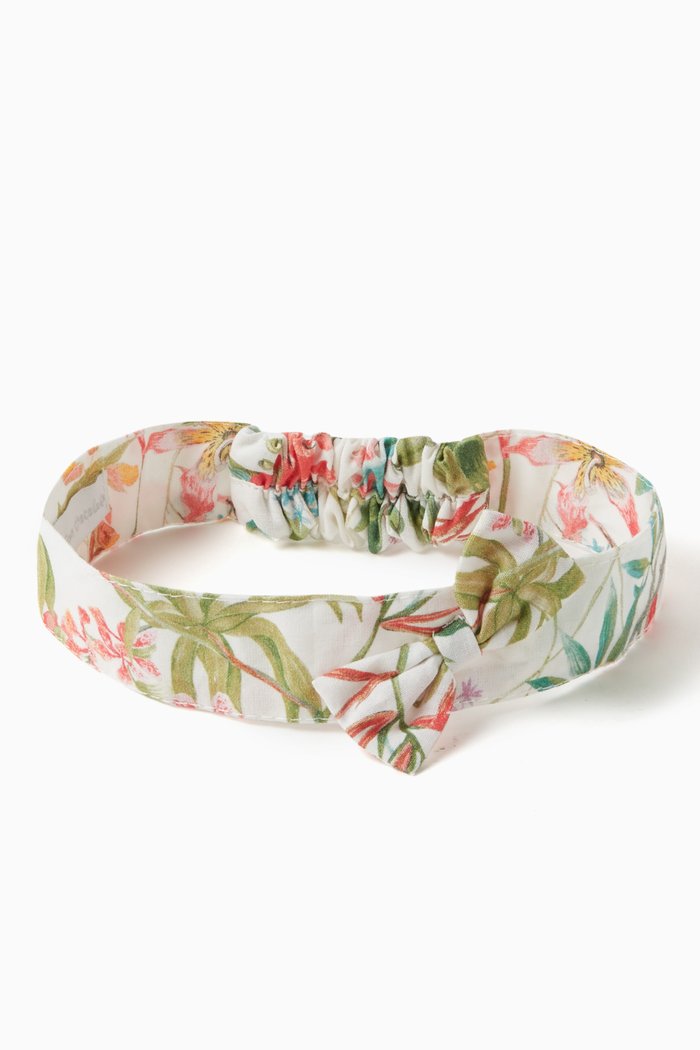 M2-36 Floral Print Headband, Multicolour
