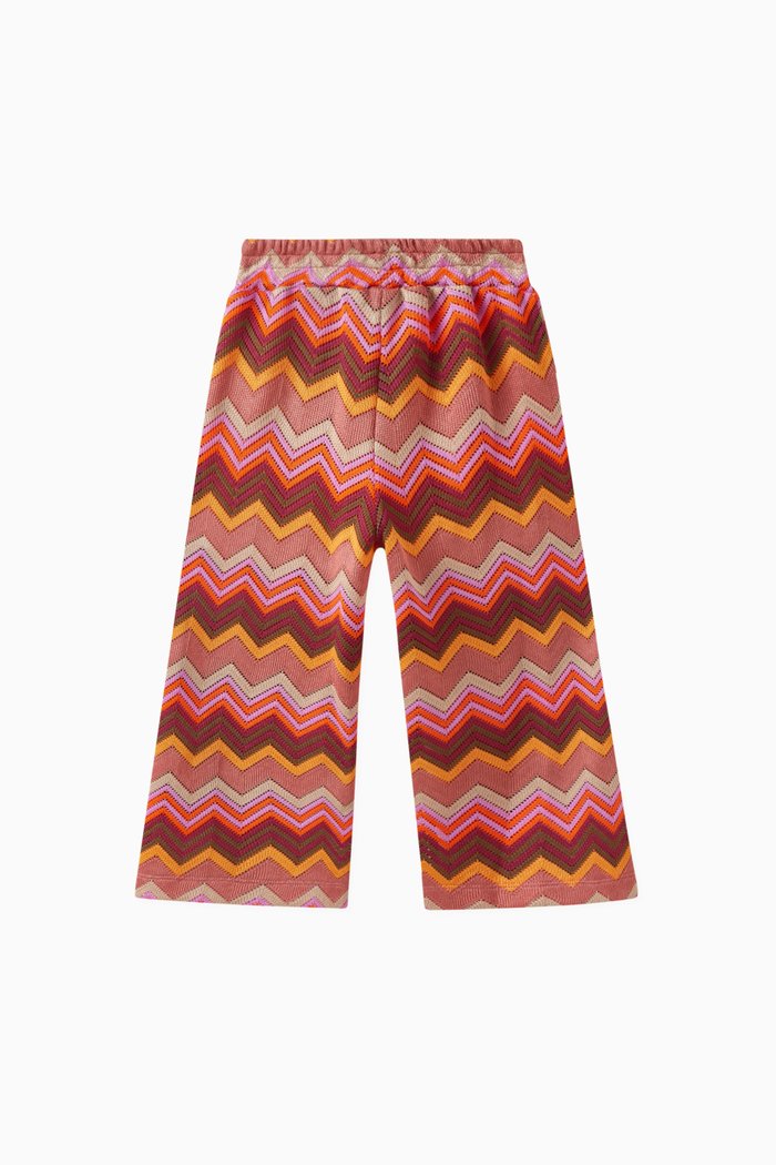 

Nerea Zag Zag Knitted Pants in Polyester, Multicolour
