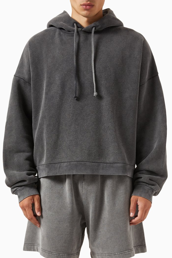 

Hooded Sweatshirt in Cotton, Grey