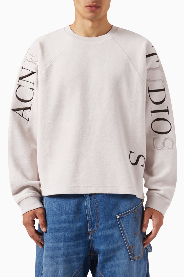 

Crewneck Logo Sweatshirt in Cotton, Purple