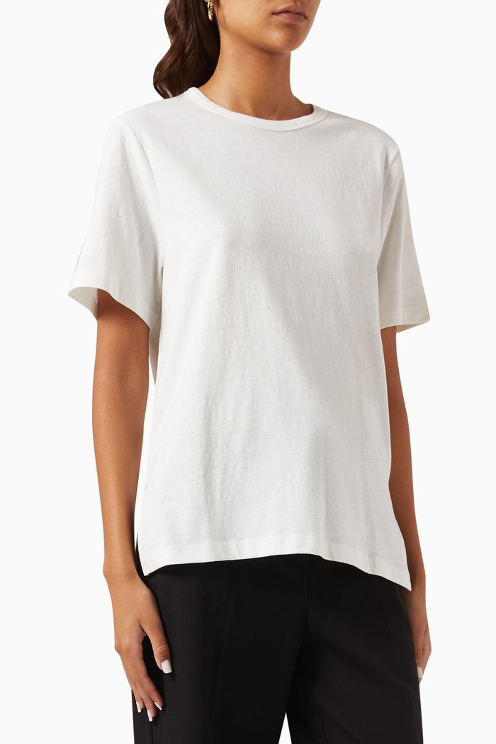 

Cecilie T-shirt in Recycled Cotton, Neutral