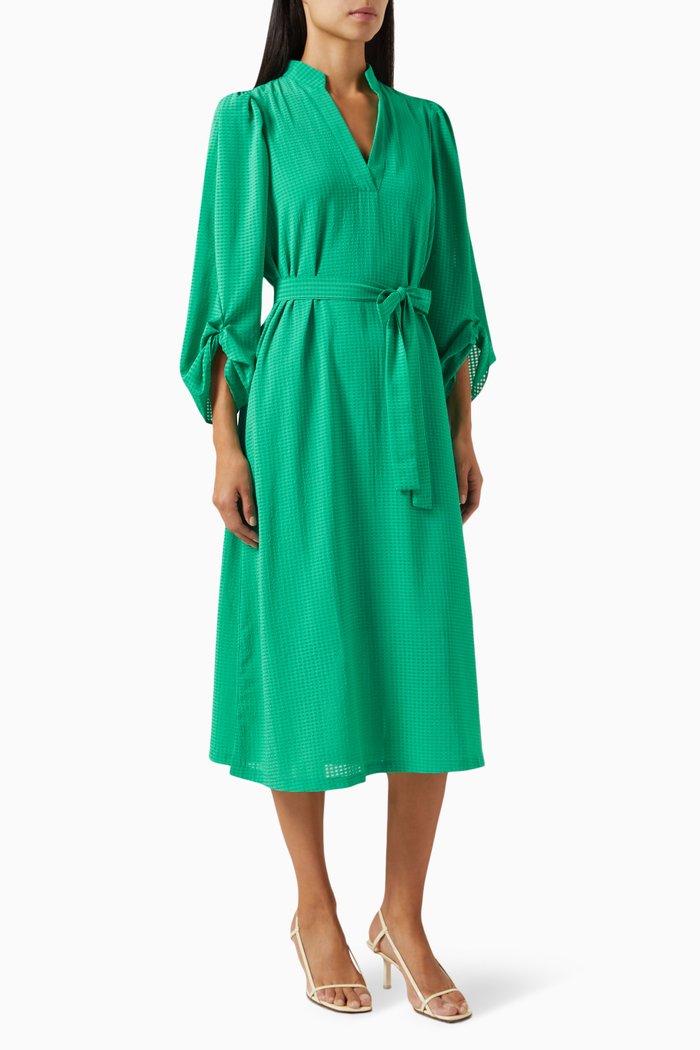 Inna-Sara Knot Midi Dress, Green