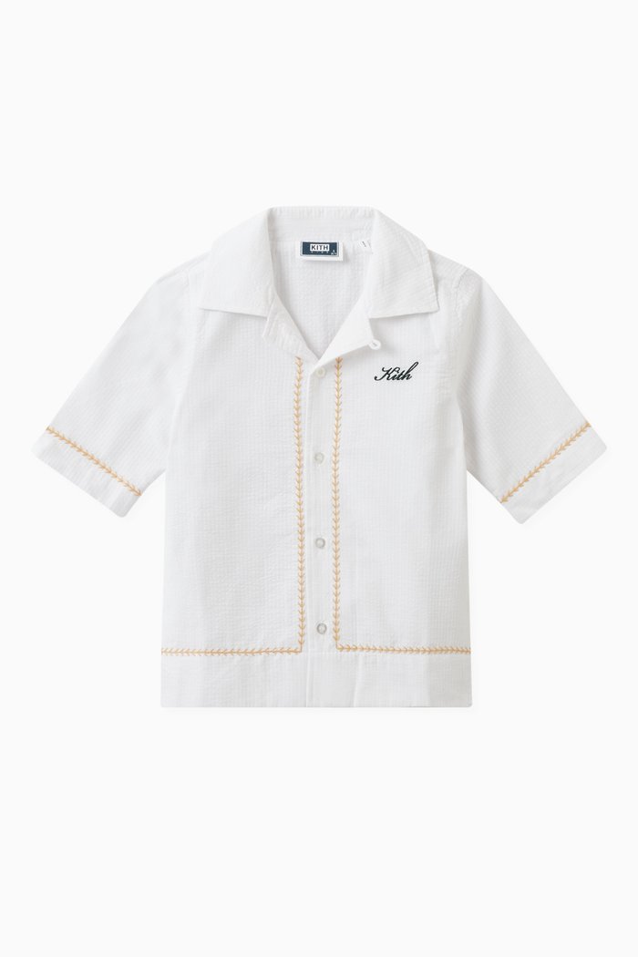 

Novelty Camp Shirt in Cotton, White