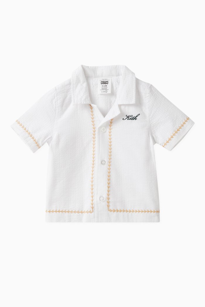 

Novelty Camp Shirt in Cotton, White