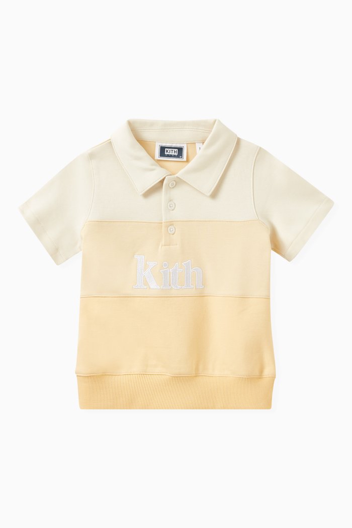 

Graham Colorblocked Polo Shirt in Cotton-interlock Fabric, Neutral