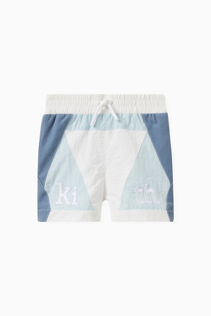 Turbo Track Shorts in Nylon, Neutral