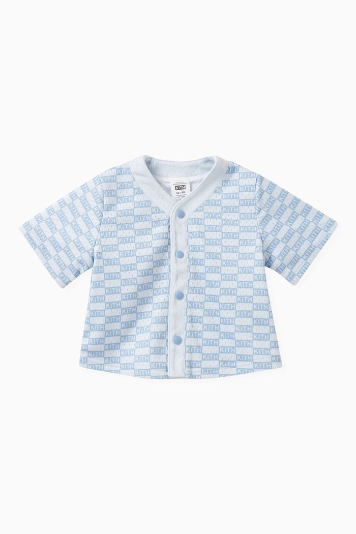 

Baseball Shirt in Mesh, Blue