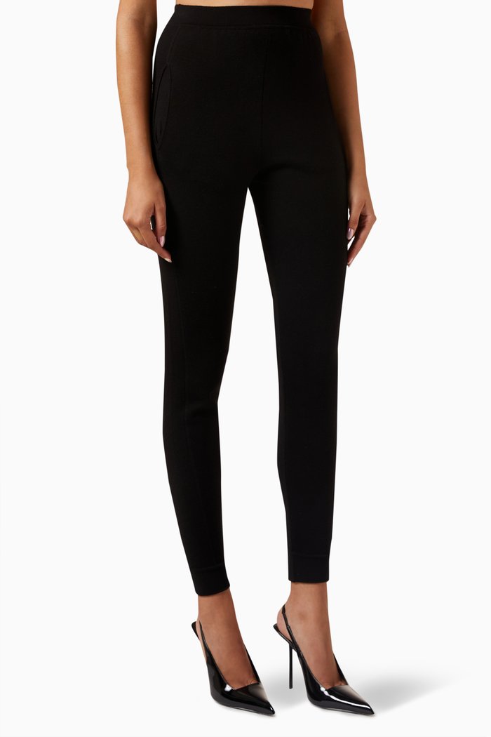 

Sweatpants in Wool, Black