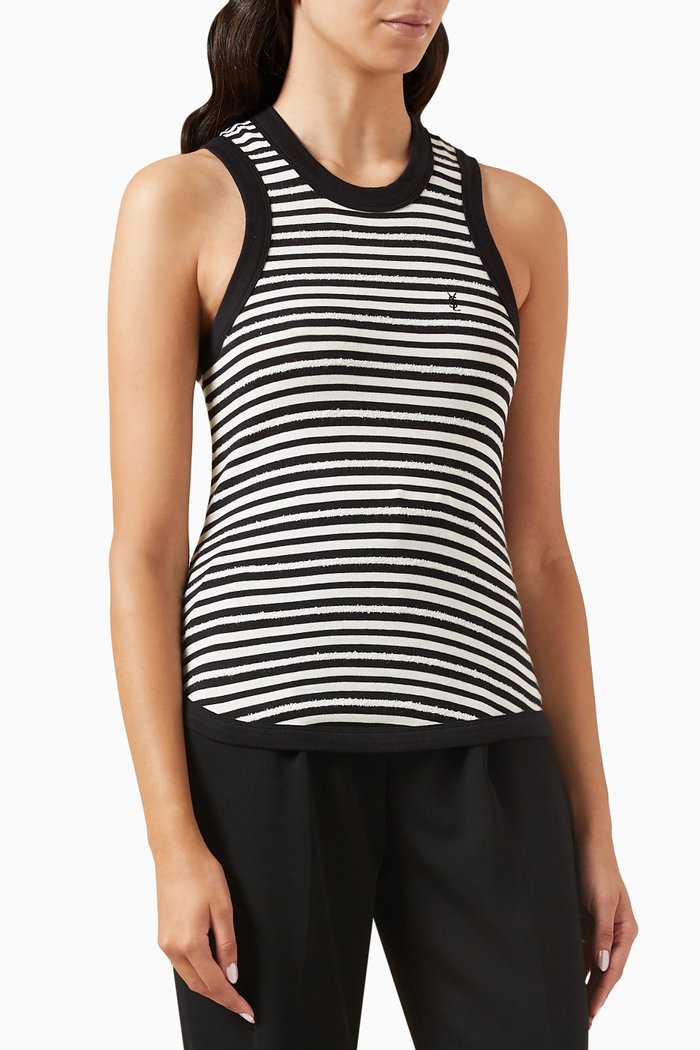 

Cassandre Tank Top in Jersey, Black