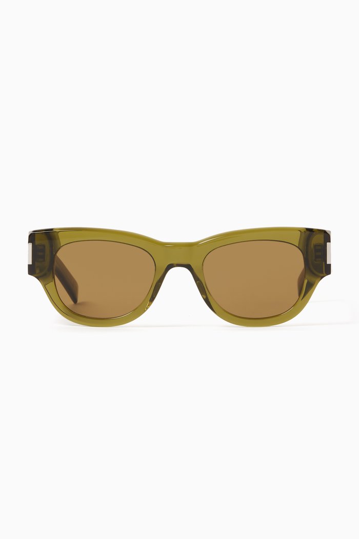 

SL573 Sunglasses in Acetate, Green