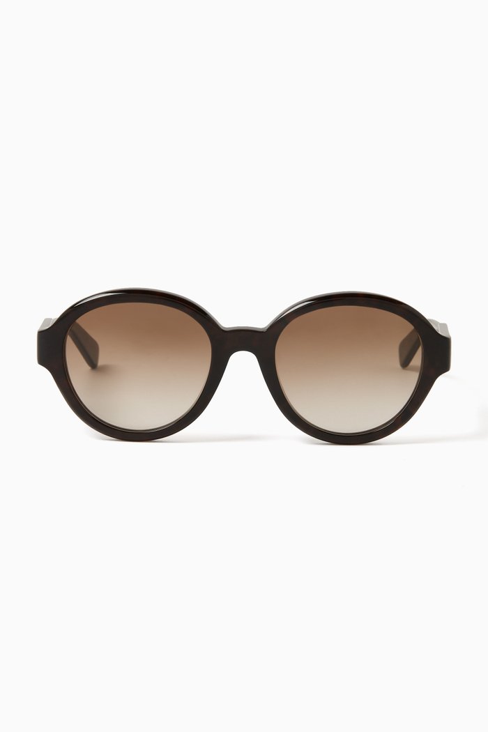 

Xena Round Sunglasses in Lower-impact Acetate, Brown
