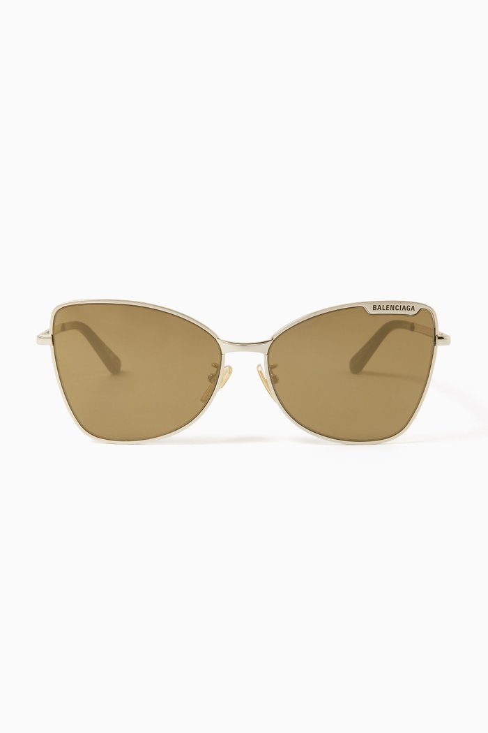 

Cat-eye Everyday Sunglasses in Metal, Gold