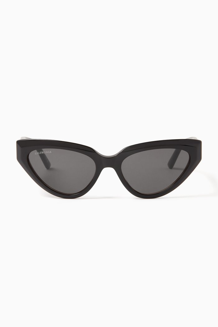 

Logo-detail Cat-eye Sunglasses in Recycled Acetate, Black