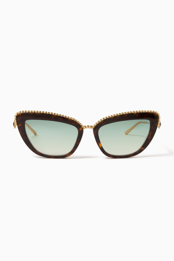 

Serpent Bohème Sunglasses in Acetate & Metal, Brown