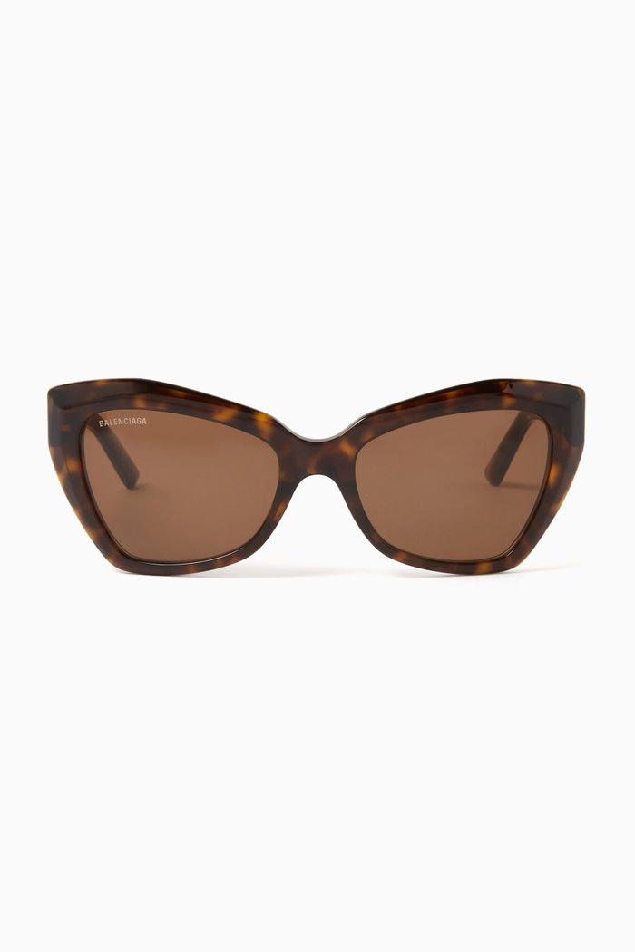 

Logo-detail Sunglasses in Recycled Acetate, Brown