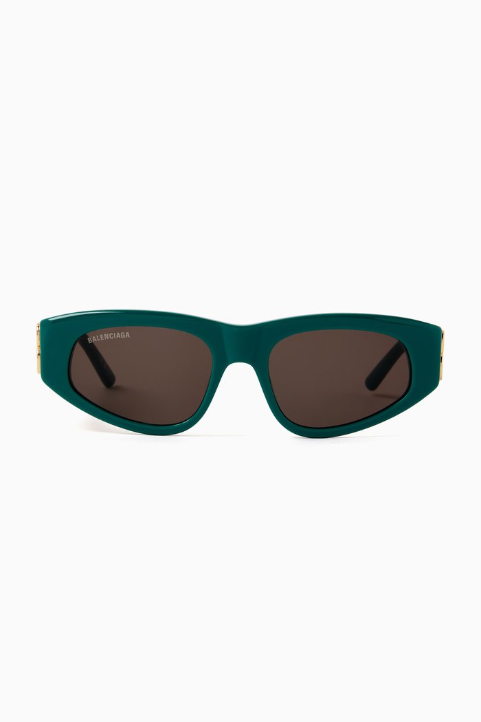 

BB Cat-eye Frame Sunglasses in Acetate, Green