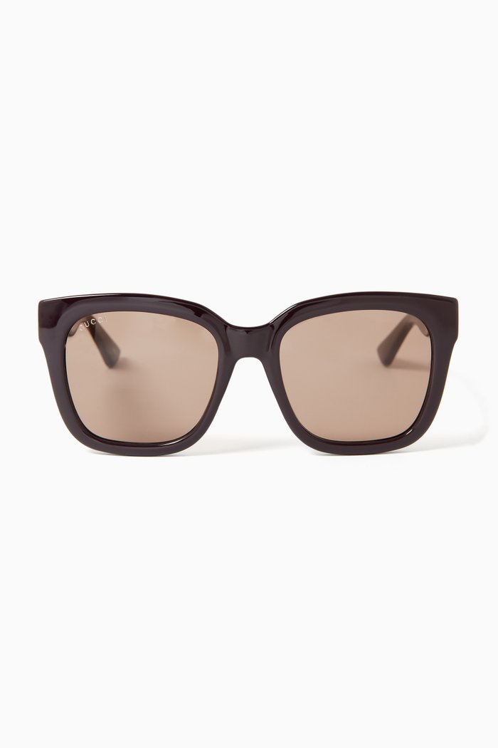 

Square Sunglasses in Acetate, Brown