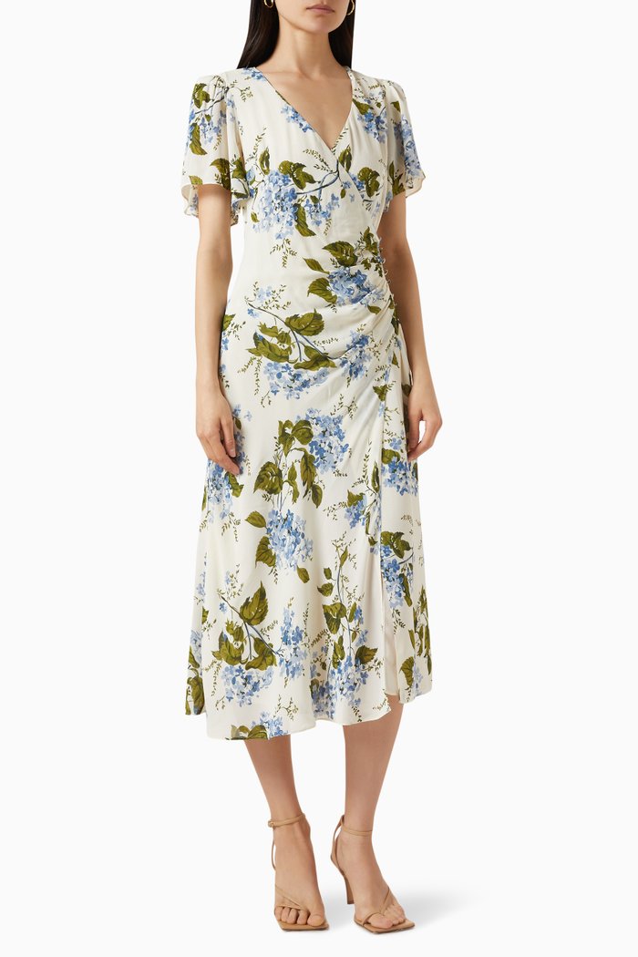 

Breanna Midi Dress in Viscose, Multicolour