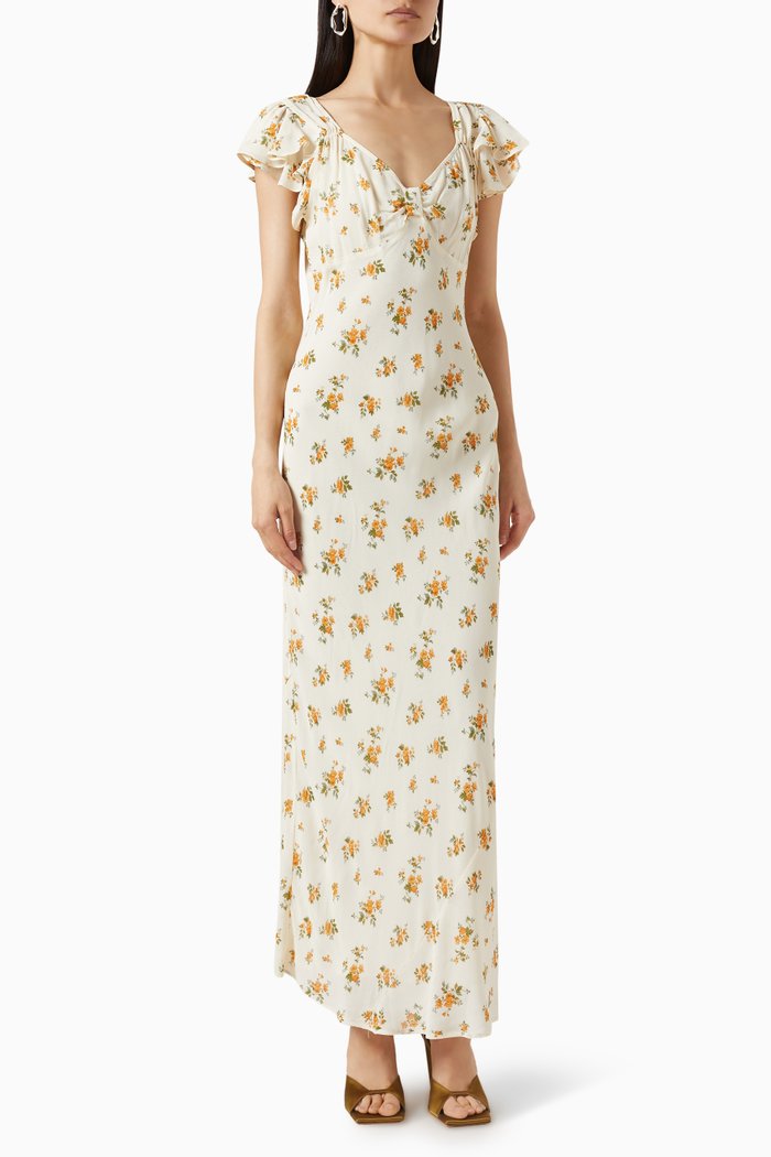 

Lisola Maxi Dress in Viscose, Neutral