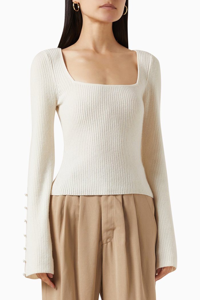 

Emanuele Sweater in Cashmere, Neutral
