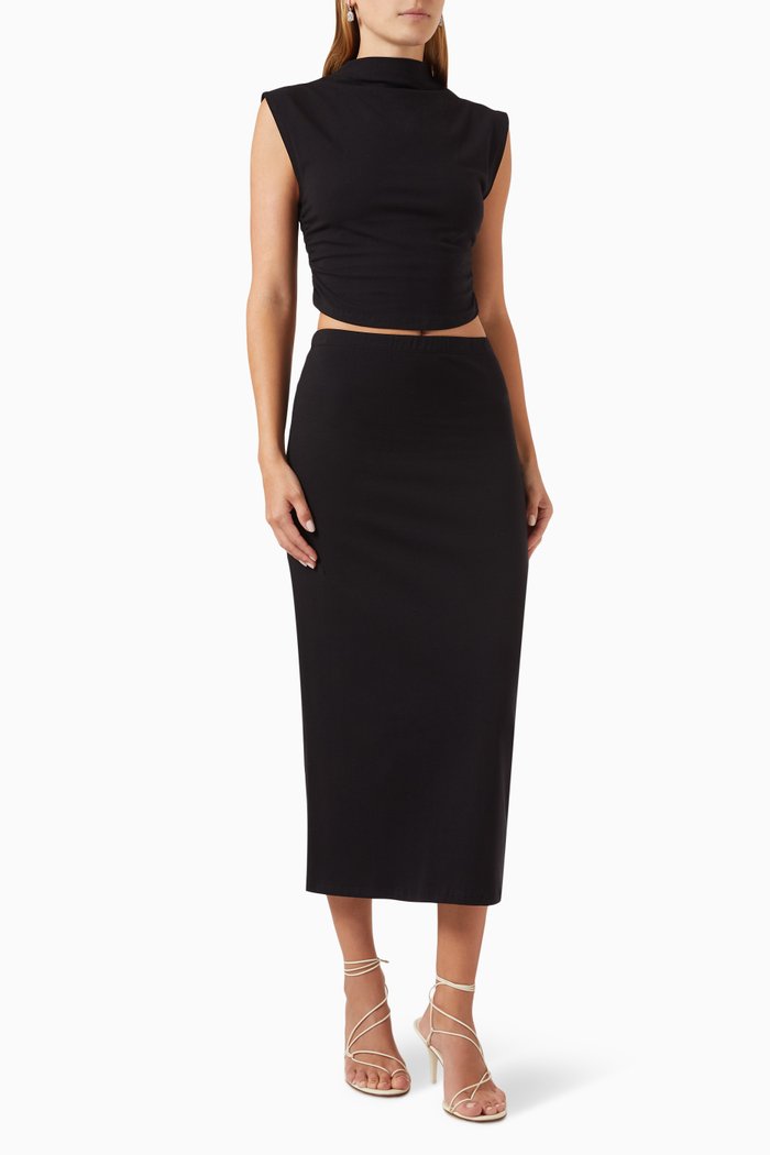

Rylan Two-piece Set in Stretch-jersey, Black