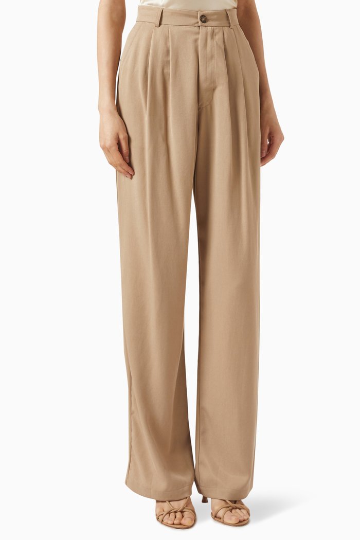 Mason Pants in Woven TENCEL™ Lyocell, Neutral