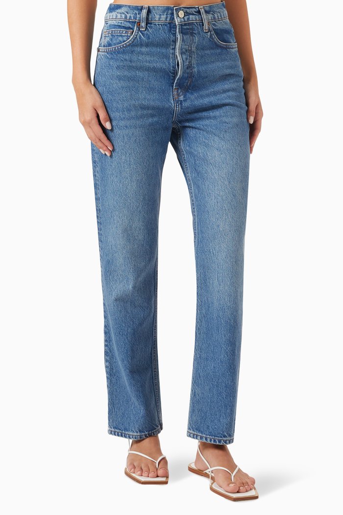 

Cynthia High-rise Straight-leg Jeans, Blue