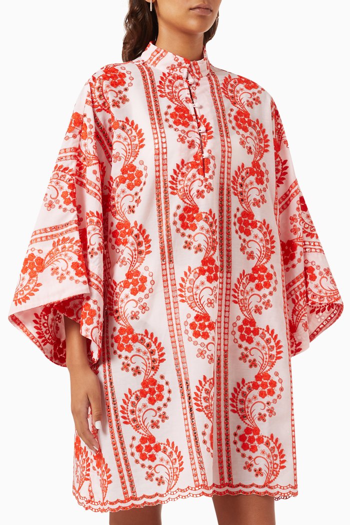 

Embroidered Kaftan, Red