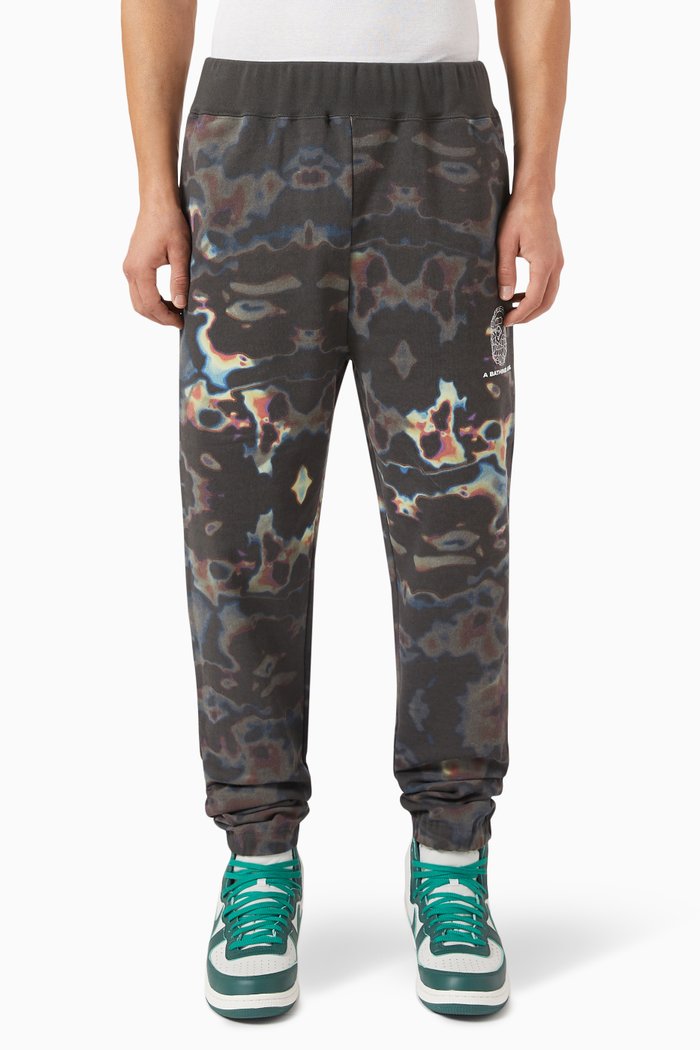 

Logo Thermography Sweatpants in Cotton-terry, Black