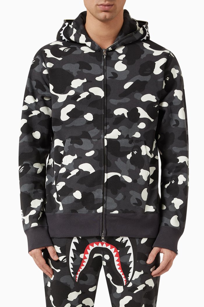 Colour Camo College Relaxed-fit Hoodie in Cotton | Farca