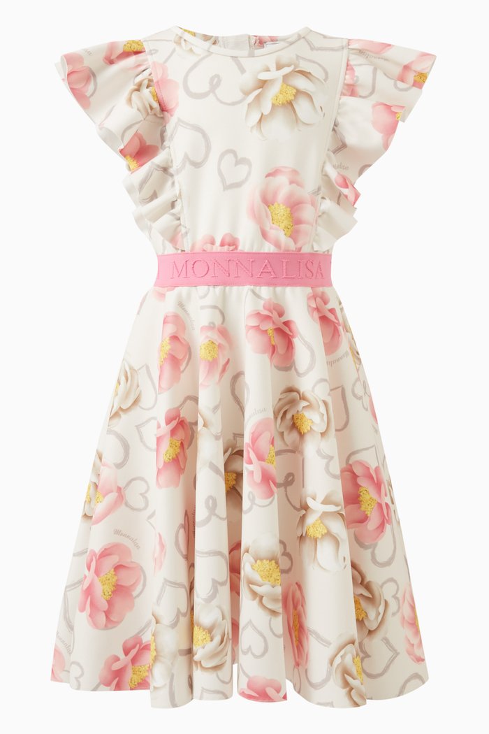 

Logo Band Dress, White