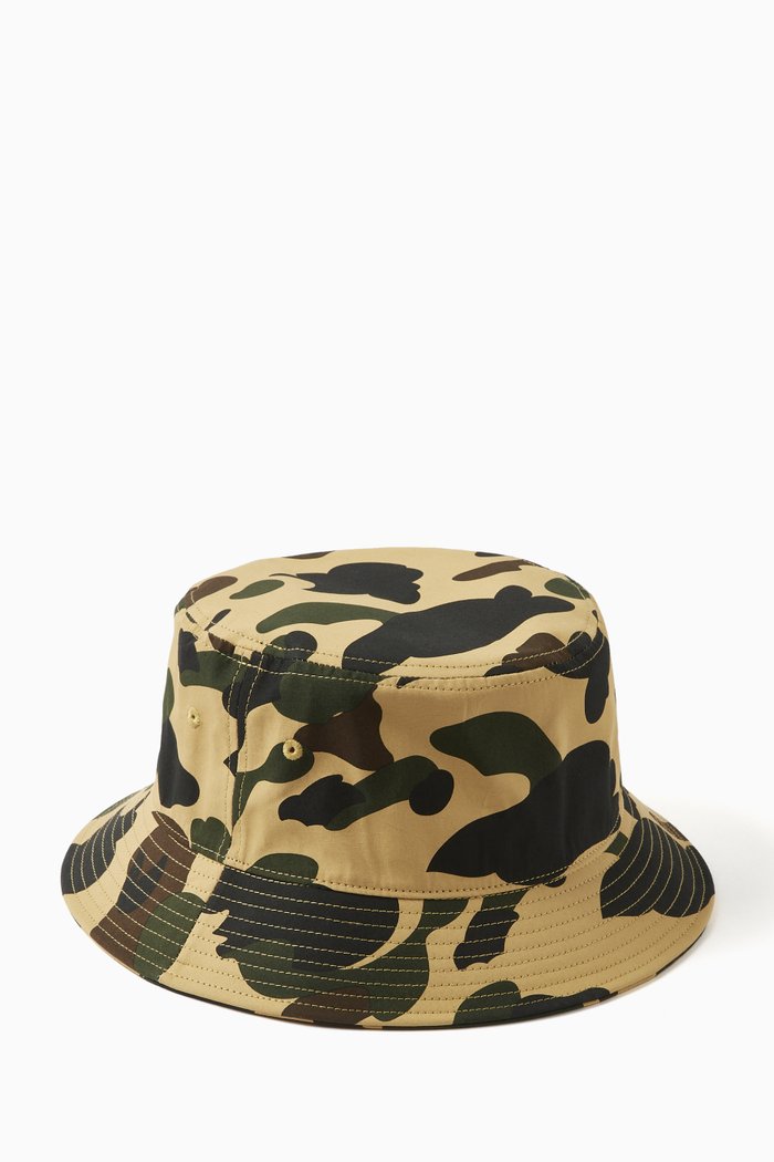

1st Camo Bucket Hat in Twill, Yellow