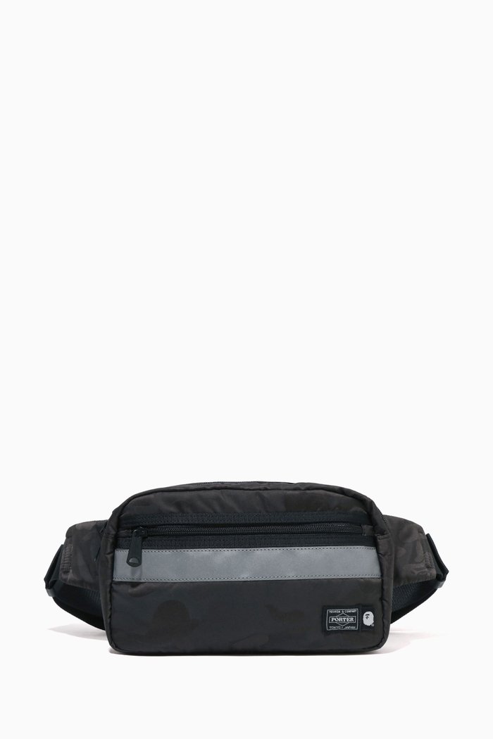 

Porter Camo Waist Bag in Nylon, Black