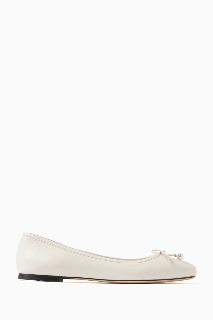 

Elme Ballerina Flats in Nappa, Neutral