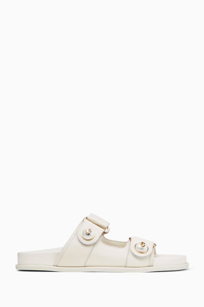 

Fayence Sandals in Smooth Leather, Neutral